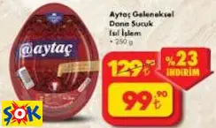 AYTAÇ GELENEKSEL DANA SUCUK ISIL İŞLEM 250G